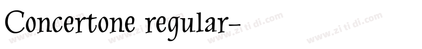 Concertone regular字体转换